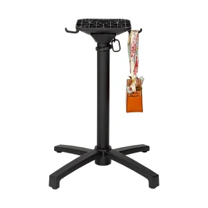 Alec Folding Table Base Black Handbag hooks Chairforce