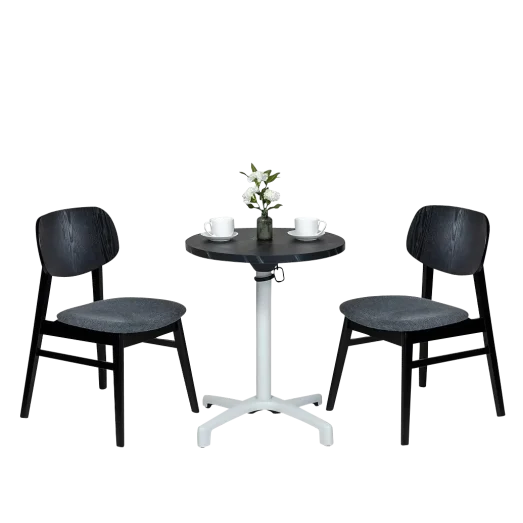 Ciro60cmRound-BK-AlecBaseWH-Jonas_Black_Chairforce-1
