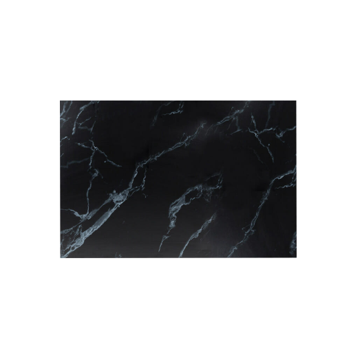 Rectangle Ciro Melamine Table Top, Black Marble