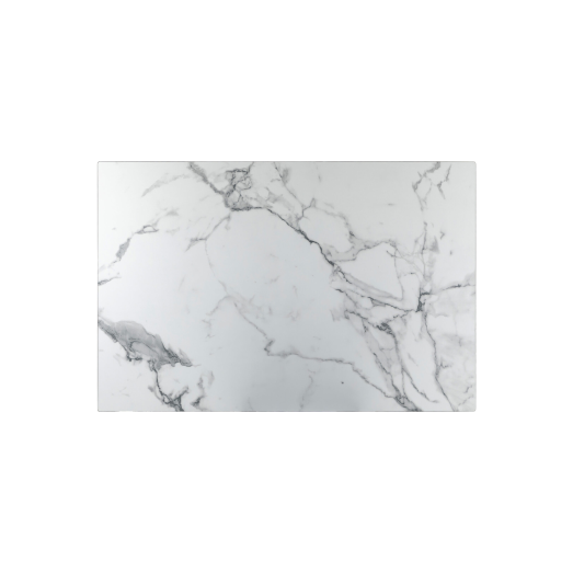 Rectangle Diego Composite High Pressed Laminate Table Tops, White Marble