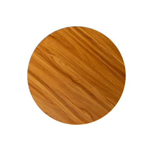 Round Diego Composite High Pressed Laminate Tops, Acacia