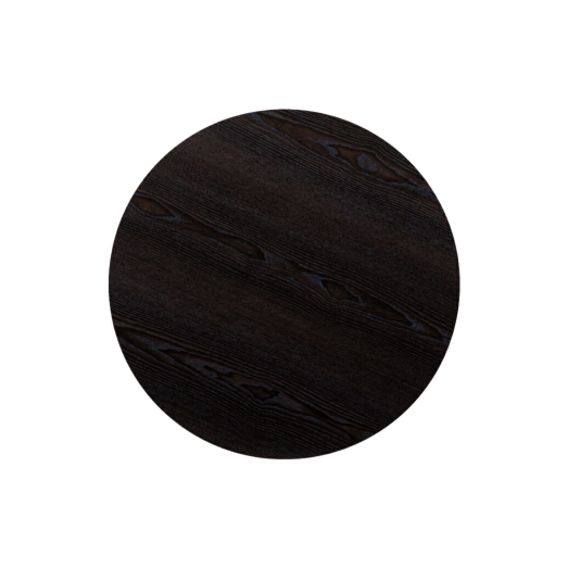 Round Diego Composite High Pressed Laminate Tops, Black Ash